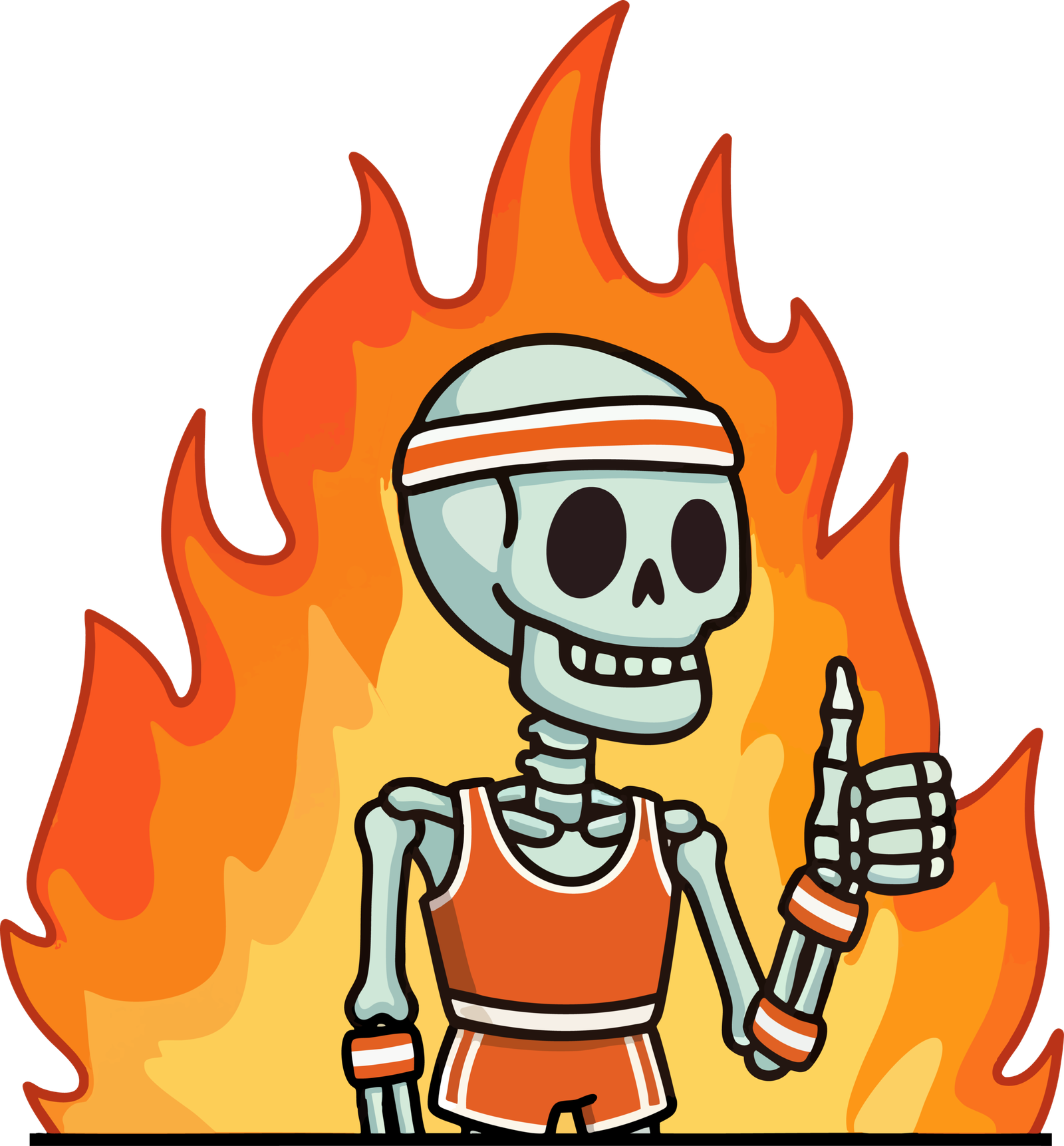 Retro Skelly Mascot